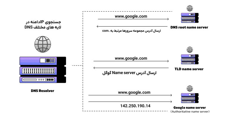 مراحل درخواست دی ان اس