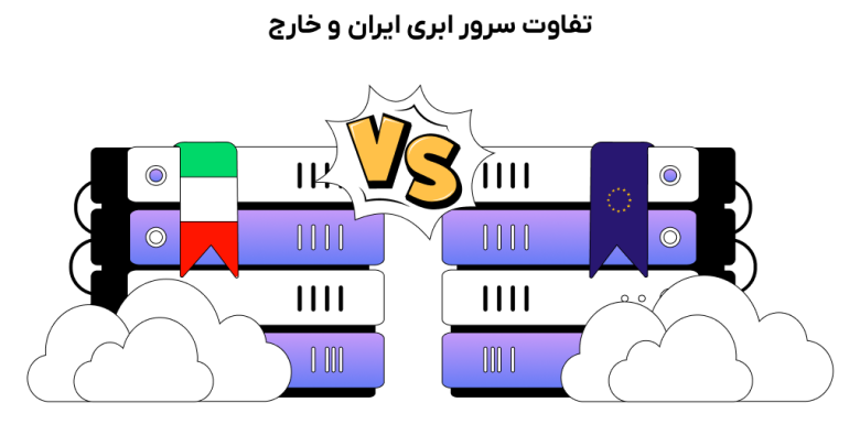 تفاوت سرور ابری ایران و خارج